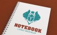 Notebook筆記本封面logo展示樣機(jī)素材