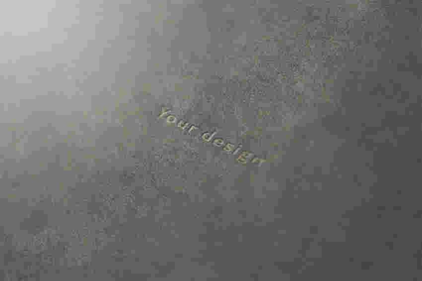 復(fù)古ps樣機場景，適合英文字體效果展示