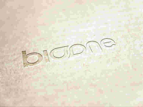 牛皮紙上的logo樣機素材