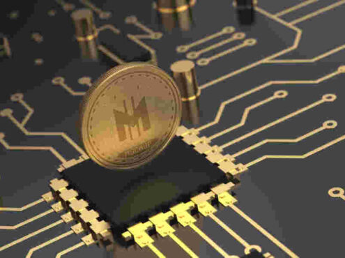 有點像比特幣一樣的ps樣機場景，可用于紀念硬幣上的logo展示樣機素材