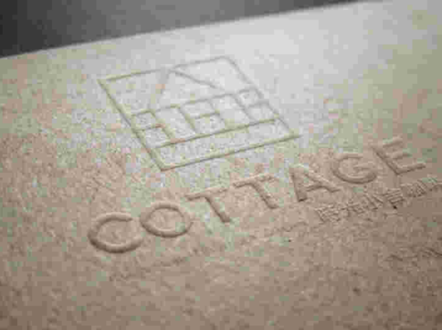 適合咖啡店的名片logo樣機psd模版