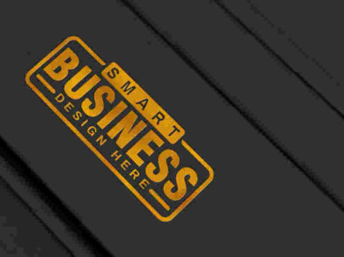 黃金效果logo樣機金幣素材，適合銀行產(chǎn)品logo設(shè)計樣機psd