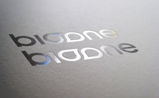 帶有鐳射效果的logo樣機素材