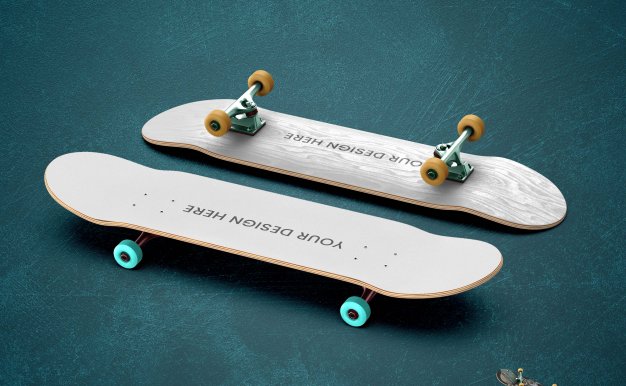 電商設(shè)計(jì)師必備MOCKUPS，國外潮流滑板PS樣機(jī)2款