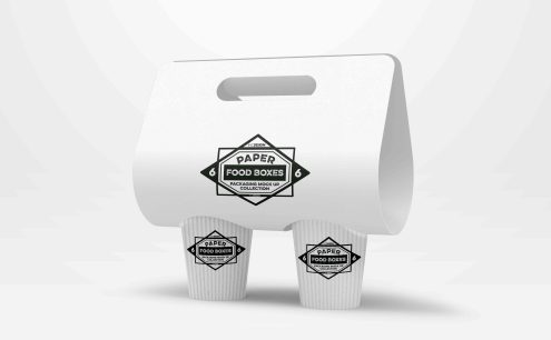 手提盒飲品打包盒ps樣機(jī)