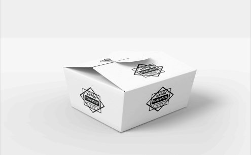方形包裝盒展開圖效果ps樣機(jī)